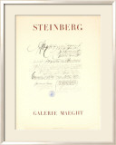Galerie Maeght Reproduction encadrée édition limitée par Saul Steinberg