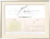 Reflections on the Signing of the Decleration of Independance, Philadelphia, 1776 Reproduction encadrée édition limitée par Saul Steinberg