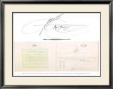 Reflections on the Signing of the Decleration of Independance, Philadelphia, 1776 Reproduction encadrée édition limitée par Saul Steinberg