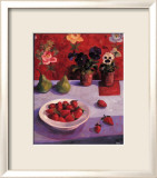 Bowl of Strawberries  Prints by Anne-Marie Butlin