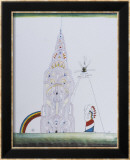 L'édifice Chrysler Affiches par Saul Steinberg