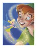 Tinker Bell and Peter Pan: A Touch of Magic Premium Giclee Print