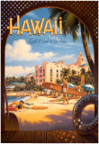 Hawaii, Land of Surf and Sunshine  Art by Kerne Erickson