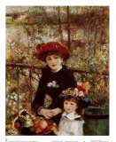 Sur la terrasse Art par Pierre-Auguste Renoir