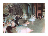 La répétition sur scène, 1873-74 Poster par Edgar Degas