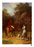 Besuch bei den Hunden Poster von Heywood Hardy