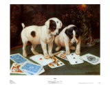 Poker Posters by George Derville Rowlandson