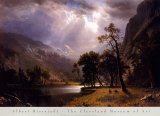 Demi-dôme de la vallée Yosemite Posters par Albert Bierstadt