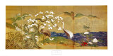 Cranes and Blossoming Trees  Prints