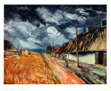 Champ rouge Poster par Maurice de Vlaminck