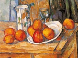 Kettle Glass and Plate with Fruit, Paul Cezanne, Art Print