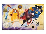 Jaune, rouge et bleu, vers 1925 Poster par Wassily Kandinsky