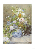Vase of Flowers Posters by Pierre-Auguste Renoir