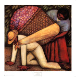 Der Blumenträger Kunstdrucke von Diego Rivera
