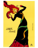 Jane Avril, 1899  Art by Henri de Toulouse-Lautrec