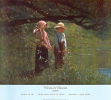 Fishin'  Print by Winslow Homer