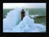 Phares Dans La Tempete  Kereon Posters par Jean Guichard