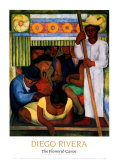The Flowered Canoe  Art by Diego Rivera
