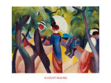 Promenade Affiches par Auguste Macke
