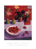 Bowl of Strawberries  Prints by Anne-Marie Butlin