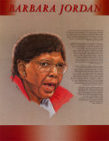 Outstanding Contemporary African Americans - Barbara Jordan Wall Poster