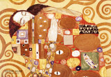 L'Accomplissement, frise dans l'hôtel Stoclet|Fulfillment, Stoclet Frieze, vers 1909 (détail) Affiches par Gustav Klimt