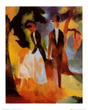 Leute am Blauen See  Prints by Auguste Macke