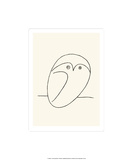 Eule Serigrafie von Pablo Picasso