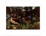 Le rêve, 1910 Art par Henri Rousseau