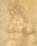 Drawing of a Woman  Print by Sandro Botticelli