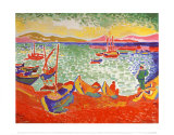 Boote im Hafen von Collioure, 1905 Poster von Andre Derain