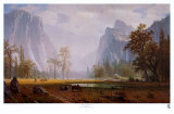 Looking Up the Yosemite Valley Posters by Albert Bierstadt