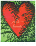 Gravure sur bois de cœur Rancho Affiches par Jim Dine