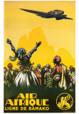 Air Afrique Posters by Alo (Charles-Jean Hallo) 