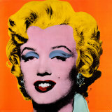 Marilyn Monroe - Orange Poster par Andy Warhol