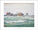 Landschaften mit Farmhäusern, 1945 Kunstdrucke von Laurence Stephen Lowry