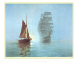 Brumes nocturnes Posters par Montague Dawson