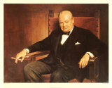 Sir Winston Churchill Affiches par Arthur Pan