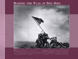History Through a Lens - Raising the Flag at Iwo Jima Art Print