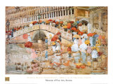 Umbrellas In The Rain Kunst von Maurice Brazil Prendergast