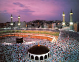 Worshippers at Kaba  Print