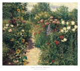 Garden at Giverny, c. 1890 Affiches par John Leslie Breck