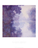 Bras de Seine près de Giverny, brouillard Affiches par Claude Monet