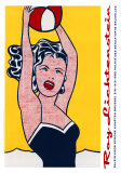 Jeune fille au ballon Affiches par Roy Lichtenstein