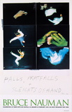 Falls, Pratfalls + Sleights of Hand Affiches par Bruce Nauman