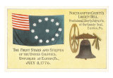First Flag, Liberty Bell Art Print