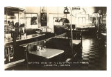 Hutton's, restaurant drive-in, vue de l'intérieur - Rétro Posters