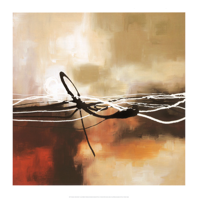 Symphony in Red and Khaki II Art Print