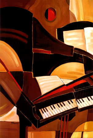 Abstract Piano Art Print