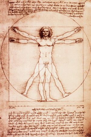 Vitruvian Man Poster